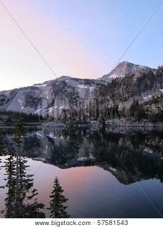 Mirror Lake and Eagle Cap Mountain at Sunrise