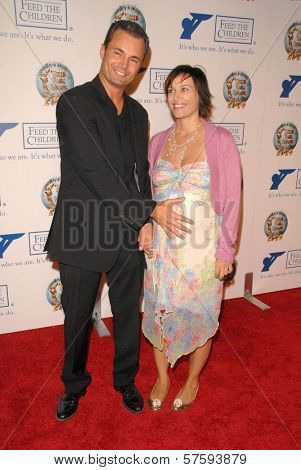 Matthew Borlenghi and wife Heather at the 2009 World Magic Awards benefitting Feed The Children. Barker Hanger, Santa Monica, CA. 10-10-09
