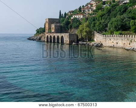 Alanya Fortress And The Sea
