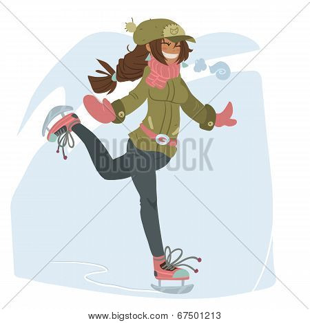 Girl on Skates.