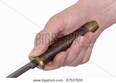 Hand And Throwing Knife
