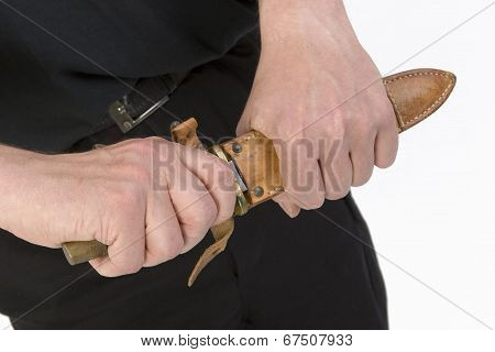 Man And Knife