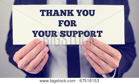 Thank You For Your Support