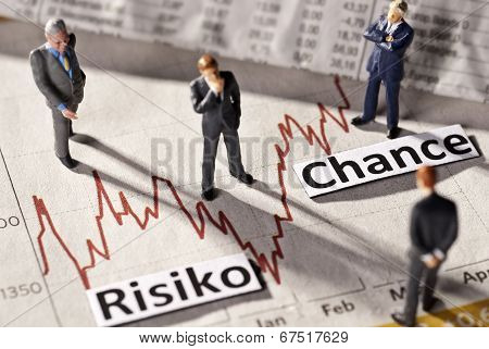 Businessmen Look At The Price Development