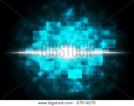 Star Explosion Background Shows Destruction Of Celestial Body.