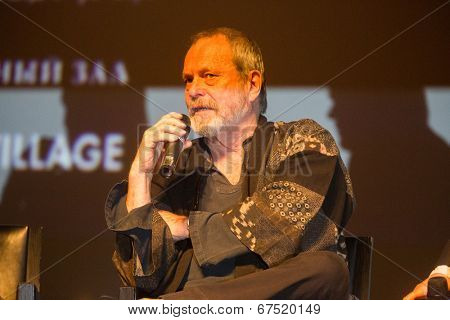 MOSCOW - JUNE, 14: American director Terry Gilliam at the Premiere of his movie The Zero Theorem at the Barvikha Village. June 14, 2014 in Moscow, Russia