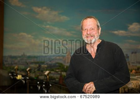 MOSCOW - JUNE, 14: American director Terry Gilliam at the Premiere of his movie The Zero Theorem at the Ukraina Hotel. June 14, 2014 in Moscow, Russia