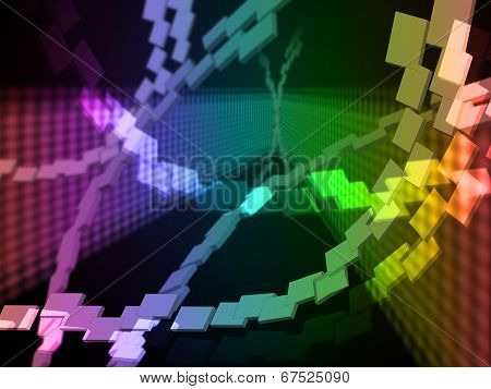 Data Background Means Internet And Sending Information.