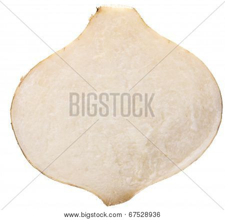 Jicamas On White Background