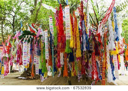 Songkran Festival At Wat Thum Chiangdow