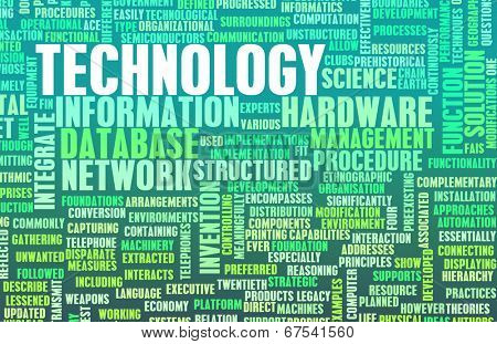 Technology Diversified Types of Technologies as Concept