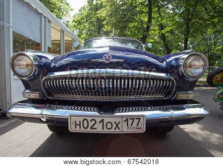 The GAZ-21 Volga car on show of collection Retrofest cars