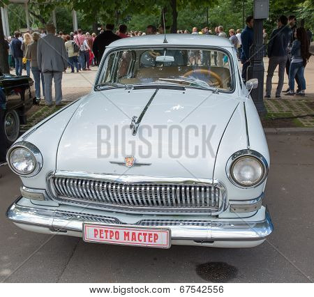 The GAZ-21 Volga car on show of collection Retrofest cars