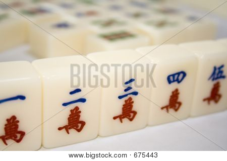 Kinesisk Mahjong fliser