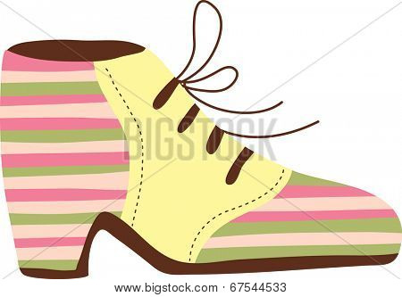 The view of shoe 