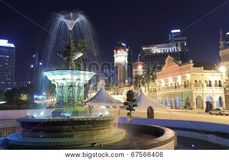 Historical Islamic Building Kuala Lumpur night
