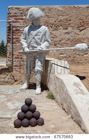 San Cristobal Fort Soldier Statue