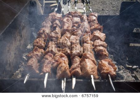 shashlyk alla griglia