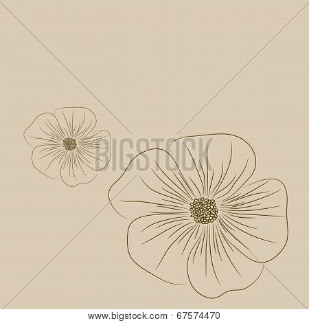 Abstract floral background
