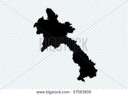 an images of Lao Peoples Democratic Republic Laos map