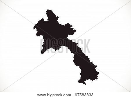 an images of Lao Peoples Democratic Republic Laos map
