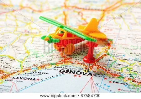 Genova,italy Airport   Map