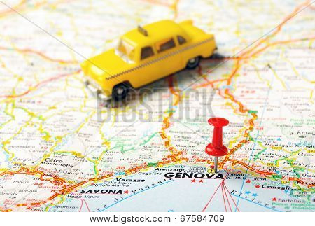 Genova,italy  Taxi   Map