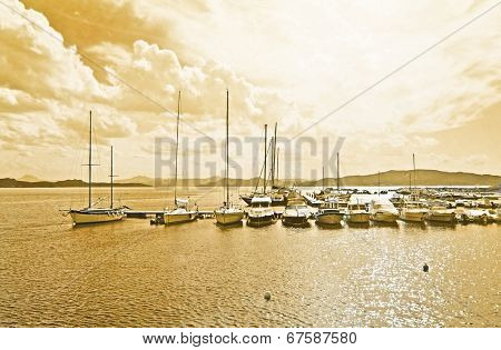 The Seascape In Retro Style