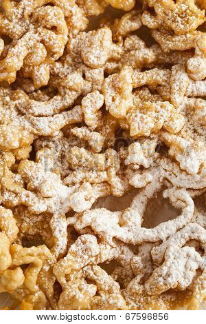 Homemade Funnel Cake With Powdered Sugar