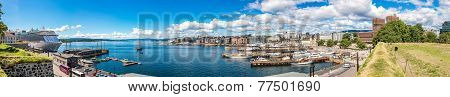Oslo Skyline And Harbor. Norway