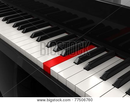 Piano keys (clipping path included)