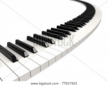 Piano keys (clipping path included)