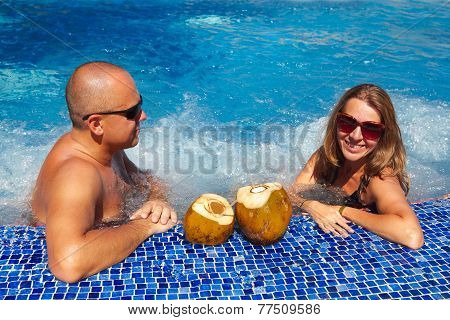 Couple In Jacuzzi