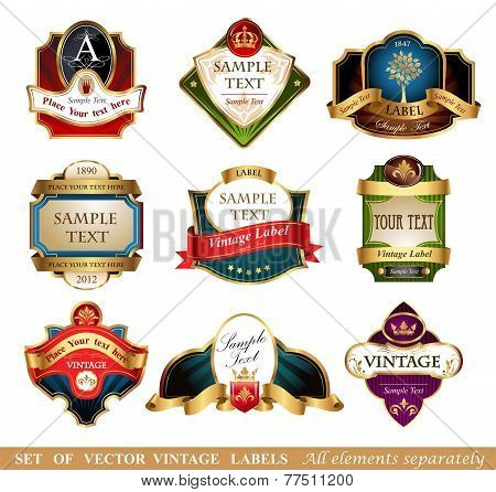 Vector labels and frames.