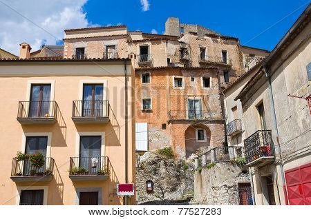 Alleyway. Brienza. Basilicata. Italy.