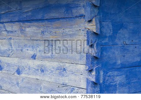 Corner of wooden county house