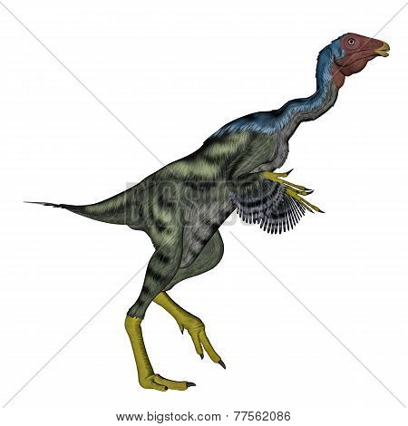 Caudipteryx dinosauwalking - 3D render