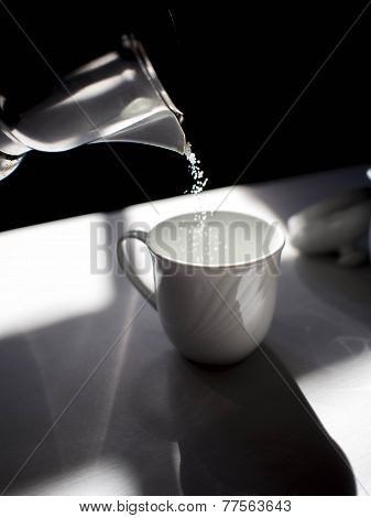 Coffee set test in afternoon