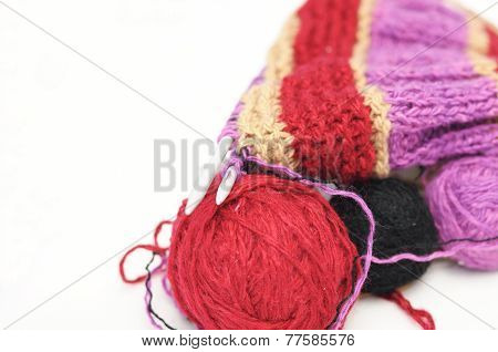 Woolen Yarns And  Needle Knitting