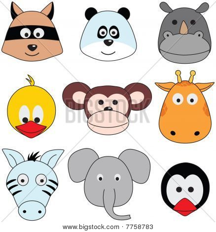 funny animals - vector