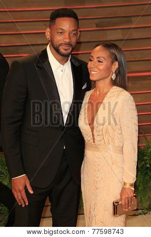 LOS ANGELES - MAR 2:  Will Smith, Jada Pinkett Smith at the 2014 Vanity Fair Oscar Party at the Sunset Boulevard on March 2, 2014 in West Hollywood, CA