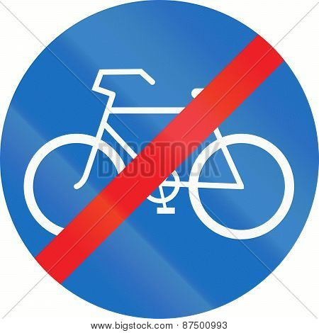 End Of Bike Path In Austria