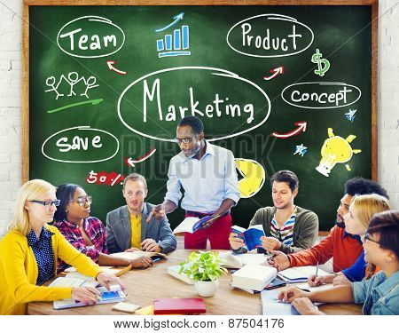 Marketing Strategy Team Business Commercial Advertising Concept