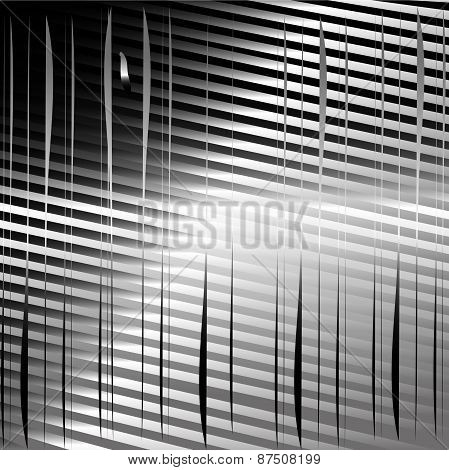 Black  background with grid strips texture pattern