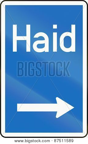 Highway Exit In Austria