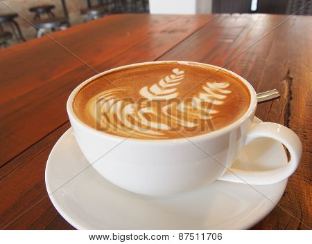 Latte art coffee 
