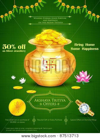 illustration of background for Akshay Tritiya celebration
