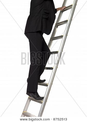 Uomo su scala