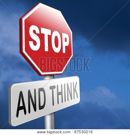 Stop And Think