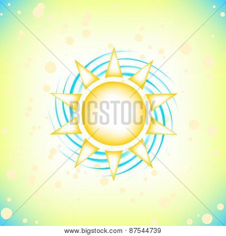 sun in summer sky